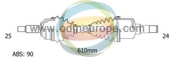 ODM-MULTIPARTS 18-161452 Drive Shaft